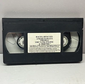 Thomas Tank Engine & Friends Races Rescues Runaways VHS Video Tape Only Train - Picture 1 of 11
