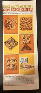 Receta de crujientes escoceses de colección de los años 60, crujientes de arroz, chips de caramelo de Nestlé - Imagen 1 de 3