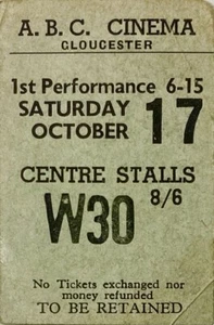 Eric Clapton Yardbirds Kinks Oct 1964 Gloucester Concert Ticket Original - Imagen 1 de 6