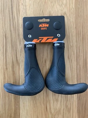 KTM Fahrrad Griffe Ergo Grip Lock neu schwarz ergonomisch  - Bild 1 von 2