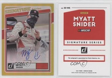 2021 Donruss NASCAR Signature Series Holo Gold /25 Myatt Snider Rookie Auto RC