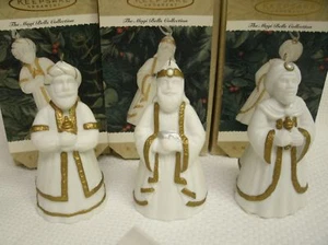 Set of 3 Hallmark Keepsake Showcase Ornaments The Magi Bells Collection 1996 - Picture 1 of 3