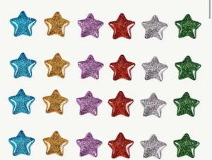12pcs Multicolored Stars For Croc Accessories Shoe Charm Charms Sparkle - Picture 1 of 3