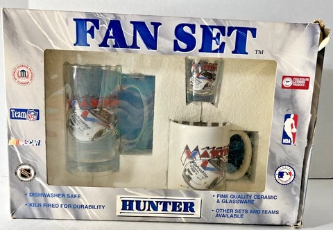 Mark Martin #6 Fan Set by Hunter Beer Mug Shot Glass & Coffee Mug Brand New RARE Cover