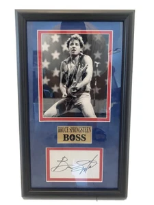 Bruce Springsteen Signed / Framed Cut JSA LOA The Boss ! - Picture 1 of 1
