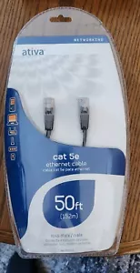 Ativiva 50 Fuß Cat5/Cat5e Ethernet Netzwerk Computer Kabel 833-315, schwarz - Bild 1 von 2