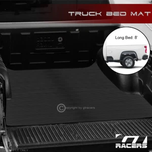 For 2019-2024 Silverado/Sierra 2500 8'/98.2" Rubber Truck Bed Floor Mat Liner v2 - Picture 1 of 6