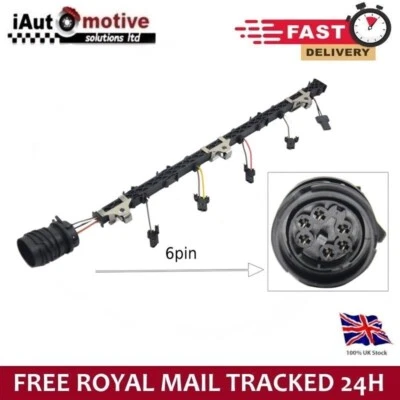 VW TOUAREG 7L T5 TRANSPORTER WIRING INJECTOR LOOM MULTIVAN 2.5TDI 070971033 - image 1 of 4