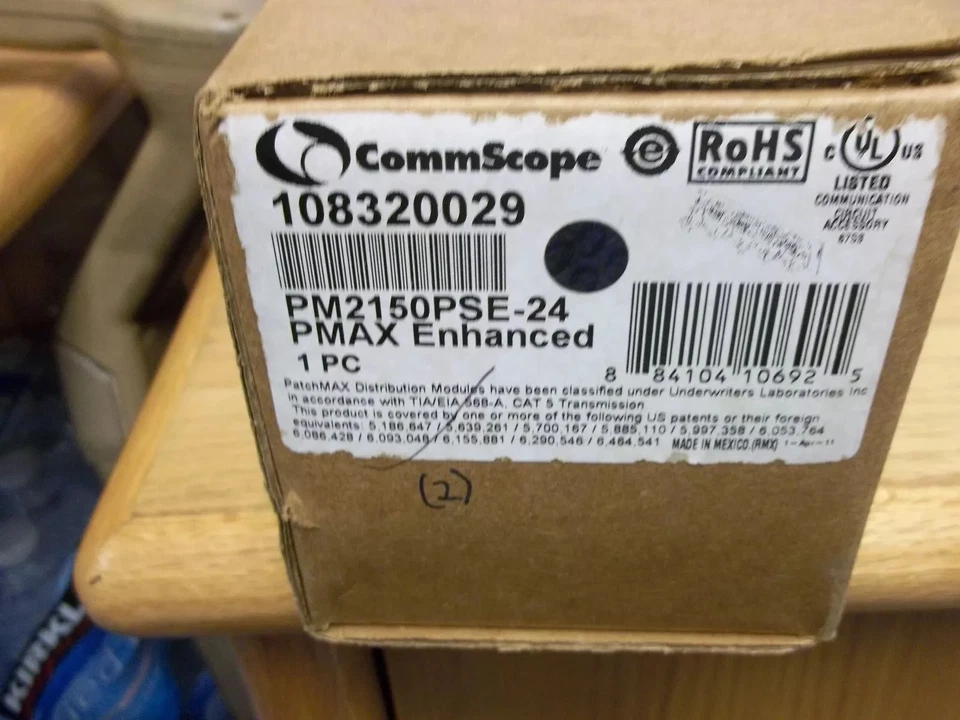 Commscope PM2150PSE-24, PMAX улучшенная патч-панель CAT5E, 1 шт. - Изображение 1 из 1
