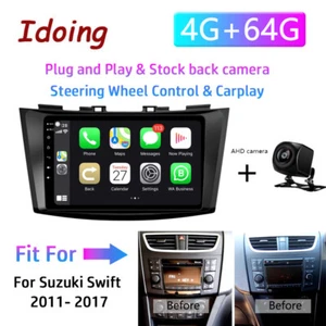 Para Suzuki Swift 4 2011-17 Android12 Coche Estéreo Radio GPS Navegación CarPlay Unidad Principal - Imagen 1 de 17