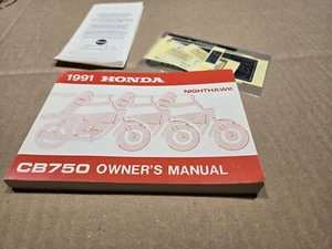 honda cb750 nighthawk owner's manual, manuel du conducteur 1991 - Picture 1 of 10