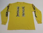 Migos Culture II 2 T-shirt à manches longues jaune grand rap homme hip-hop