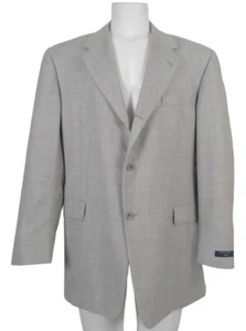 NEW $1650 Hickey Freeman Cashmere Sportcoat (Blazer)! 44 Reg Light Gray USA Made - Picture 1 of 5