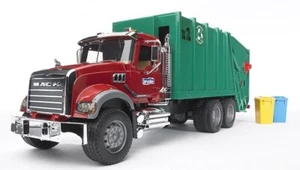BRUDER - Camion per rifiuti con 2 pattumiere MACK - 1/16 - BRU2812 - Foto 1 di 4