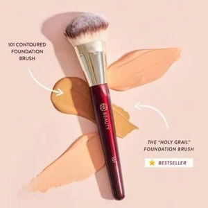 BK Beauty 101 A506 A507 Contoured Foundation Brush Makeup Brushes & Sets - Picture 1 of 23