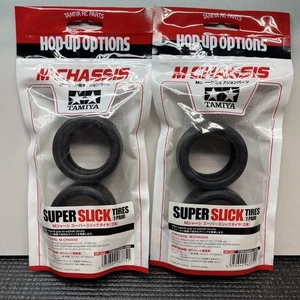 Tamiya Hop-Up Options 53222 M-Chassis Super Slick Tires 4pcs M02 M03 - Picture 1 of 3