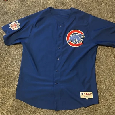 Majestic Authentic MLB Chicago Cubs Ramirez #16 Baseball Jersey Blue 3XL 56 - Image 1 of 4