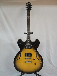 Oscar Schmidt by Washburn OE30TS Delta King Hollow Body Electric Guitar w/ Case - Picture 1 of 11