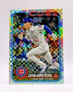 2024 Topps Chrome MLB Pete Crow-Armstrong #USC158 Xfractor Rookie Debut RC Cubs - Bild 1 von 2