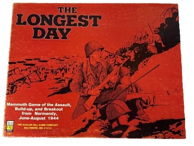 The Longest Day 1979-Avalon Hill – D-Day Invasion Board Game – UnPunched - Image 1 of 4