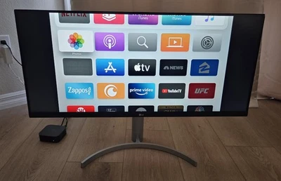 LG 34 Inch 21:9 IPS HDR WFHD 3-Side Virtually Borderless Monitor 34WN650-W - Image 1 of 4