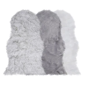 Large Faux Fur Sheepskin Rug – Fluffy Shaggy Carpet - Various Colors - Picture 1 of 8