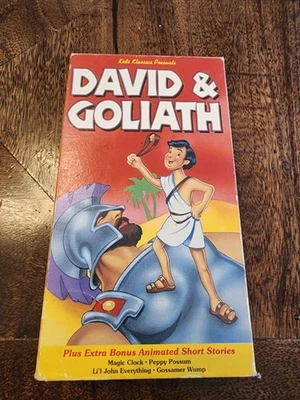 Animated Kids Klassics Presents David & Goliath VHS & Bonus Short Stories 1993 - Image 1 of 3