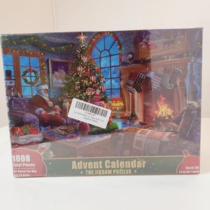 ADVENT CALENDAR/CHRISTMAS JIGSAW PUZZLES/1008 TOTAL PIECES/ POSTER. - Picture 1 of 2