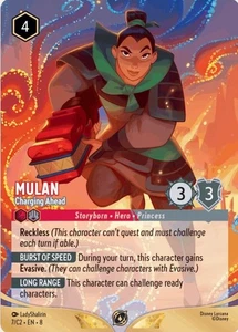 Tarjeta promocional Disney Lorcana Challenge Bologna Mulan Foil 7/C2 EN 8 Foil - Imagen 1 de 15