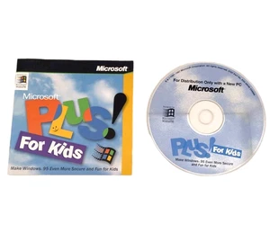 Microsoft Plus! For Kids – Windows 95 - 1997 ADD-ON CD and Manual TESTED WORKS - Picture 1 of 4