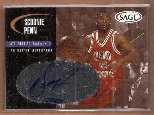 Autógrafos SAGE 2000 bronce #A40 Scoonie Penn/650 automático - BSK Foto 1 de 1