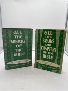 All The Miracles of the Bible / All The Books & Chapters Lockyer Book Set Of Two - Picture 1 of 24