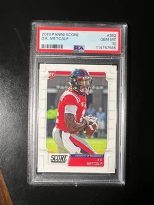 2019 Score #352 D.K. Metcalf RC PSA 10 - Picture 1 of 2