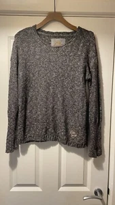 Superdry Ladies Knit Grey With Gold Fleck Jumper L 12/14 - Picture 1 of 10