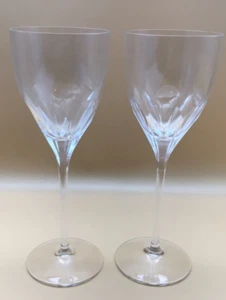 KATE SPADE NEW YORK HARRISON CUT by LENOX CRYSTAL 8 9/16" WINE GLASS - SET of 2 - Picture 1 of 6