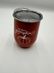 Fall-Ready Target "Hey There Pumpkin" Metal Wine Tumbler to Sip in Style - Picture 1 of 2