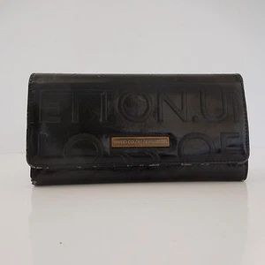 PORTEFEUILLE PORTEMONNAIE UNITED COLORS OF BENETTON VINTAGE CUIR OU SIMILI ITALY - Imagen 1 de 12
