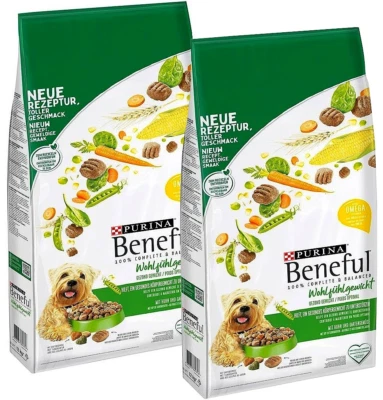 PURINA Beneful Hundefutter Trockenfutter Brocken Kroketten Huhn & Gemüse 2x 12kg - Bild 1 von 4