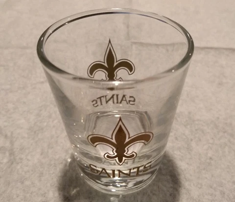 NFL New Orleans Saints Clear Shot Glass Cover