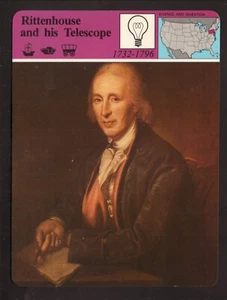 Rittenhouse und sein Teleskop -- 1979 Panarizon Karte - Bild 1 von 2