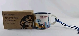 Starbucks Emiratos Árabes Unidos 2 OZ Taza Espresso Ornamento 2022 You Are Here - Imagen 1 de 7