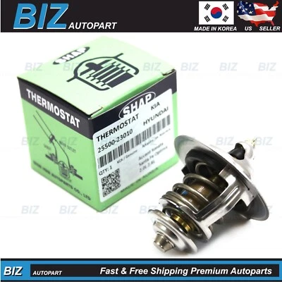 OEM Thermostat (MADE IN KOREA) for 1996-2016 Hyundai Kia 2.0L 2.4L # 25500-23010 - Image 1 of 4