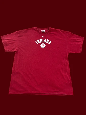 Indiana Hoosiers Nike Center Swoosh VTG Red Shirt XXL Cover