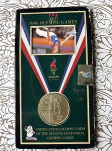 1995 U.S. MINT USA 1996 OLYMPIC GAMES SILVER COIN 1oz ATLANTA OLYMPIC CITY 1996 - Picture 1 of 8