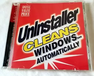 Vintage 1999 McAfee Uninstaller Windows 95 98 PC Clean Utility Free Space CD ROM - Picture 1 of 4