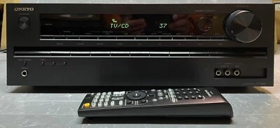 ONKYO HT-R358 5.1 DOLBY SURROUND PRO LOGIC HDMI DTS RDS RECEIVER 6 X 100 WATTS - Image 1 of 4