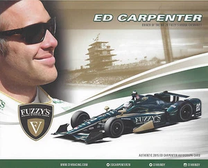 2015 INDY 500 ED CARPENTER FUZZY'S CFH RACING INDYCAR 8 "X 10" HERO CARD - Picture 1 of 2