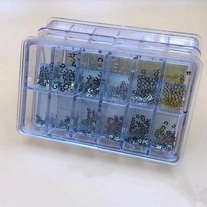 12 Sizes Washer Clip Spacer Ring Watch Pusher Button Circlip For Watch Makers - Foto 1 di 13