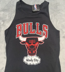 NBA Chicago Bulls Women’s Black Tank Dress Size Small Sleeveless Windy City  - Picture 1 of 5