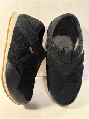 Zapatillas Teva Ember Moc Shearling para mujer 9 forradas negras cálidas cómodas usadas en excelente estado Foto 1 de 4